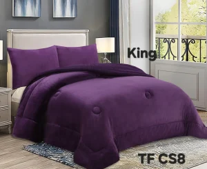 Cobertor de Invierno Plush Liso King Color Morado - imagen 2