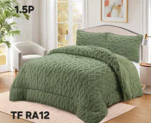 Plumón de Invierno Tenfei Texturizado 180x230 cm Verde - imagen 2