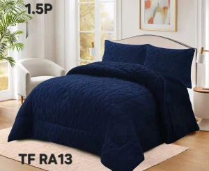 Plumón de Invierno Tenfei Texturizado 180x230 cm Azul - imagen 2