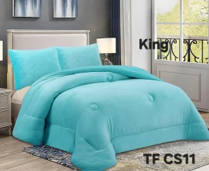 Cobertor de Invierno Plush Liso King Color Celeste - imagen 2