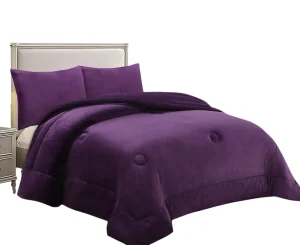 Cobertor de Invierno Plush Liso Color Morado