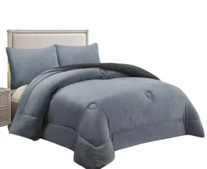 Cobertor de Invierno Plush Liso Color Gris