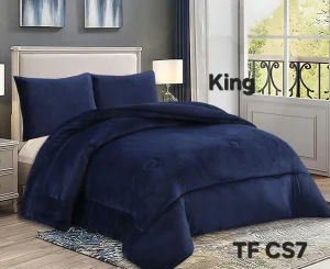 Cobertor de Invierno Plush Liso King Color Azul - imagen 2