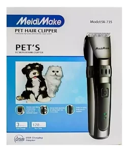 Máquina Corta Pelos para Mascotas Recargable Inalámbrica MeidiMake