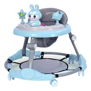 Andadera para Bebé plegable con Juguetes didácticos en color azul