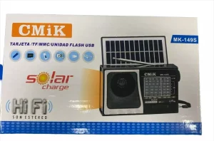 Radio Solar Bluetooth USB Aux Fuente de Carga Cmik-151bt - imagen 4