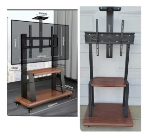 Soporte TV Móvil con Ruedas 32 A 70 Base Pedestal en Color negro - imagen 2