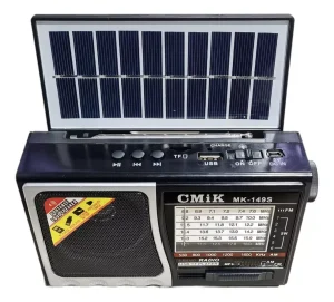 Radio Solar Bluetooth USB Aux Fuente de Carga Cmik-151bt - imagen 2