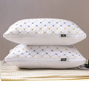 Pack Almohada Genérica Estándar Firme Micro Fibra Extra Suave Blanco Diseño 1 - imagen 2