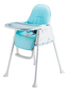 Silla De Comer Para Bebés Ajustable 3 En 1 Color Azul - Angeles del Hogar Chile