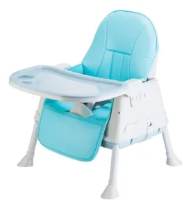 Silla de Comer para Bebés Ajustable 3 en 1 Color Azul - imagen 2