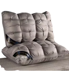 Pack Almohada Genérica Estándar Firme Micro Fibra Extra Suave Gris Claro Diseño 1