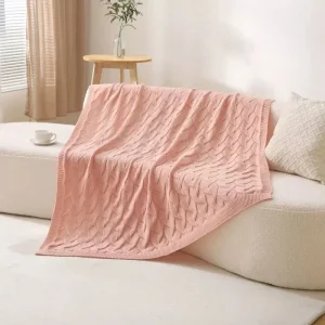 Manta Sofá O Piecera 130X170Cm Color Rosa - Angeles del Hogar Chile
