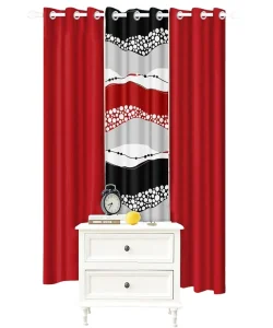 Pack de 3 paños de Cortinas con Diseño medidas 97x220 cm Diseño 4