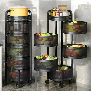 Estante Giratorio Frutas y Verduras Almacenamiento de 5 Niveles - imagen 2