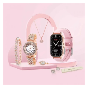 Smart Watch Reloj y Set 7 en 1 de Joyería A58 Plus Color