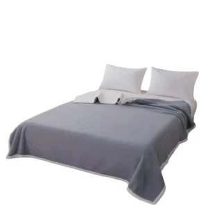Frazada Manta Lisa Premium 2 Plazas Color Gris - Angeles del Hogar Chile