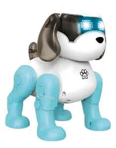 Perro Robot Juguete Camina con Luces y Sonidos Azul