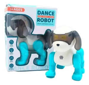 Perro Robot Juguete Camina con Luces y Sonidos Azul - imagen 2