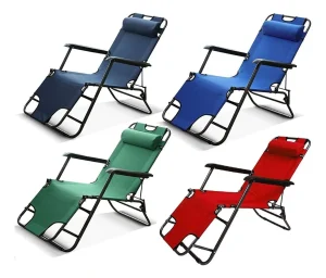 Silla Plegable Reposera Portátil Playa Camping Campo