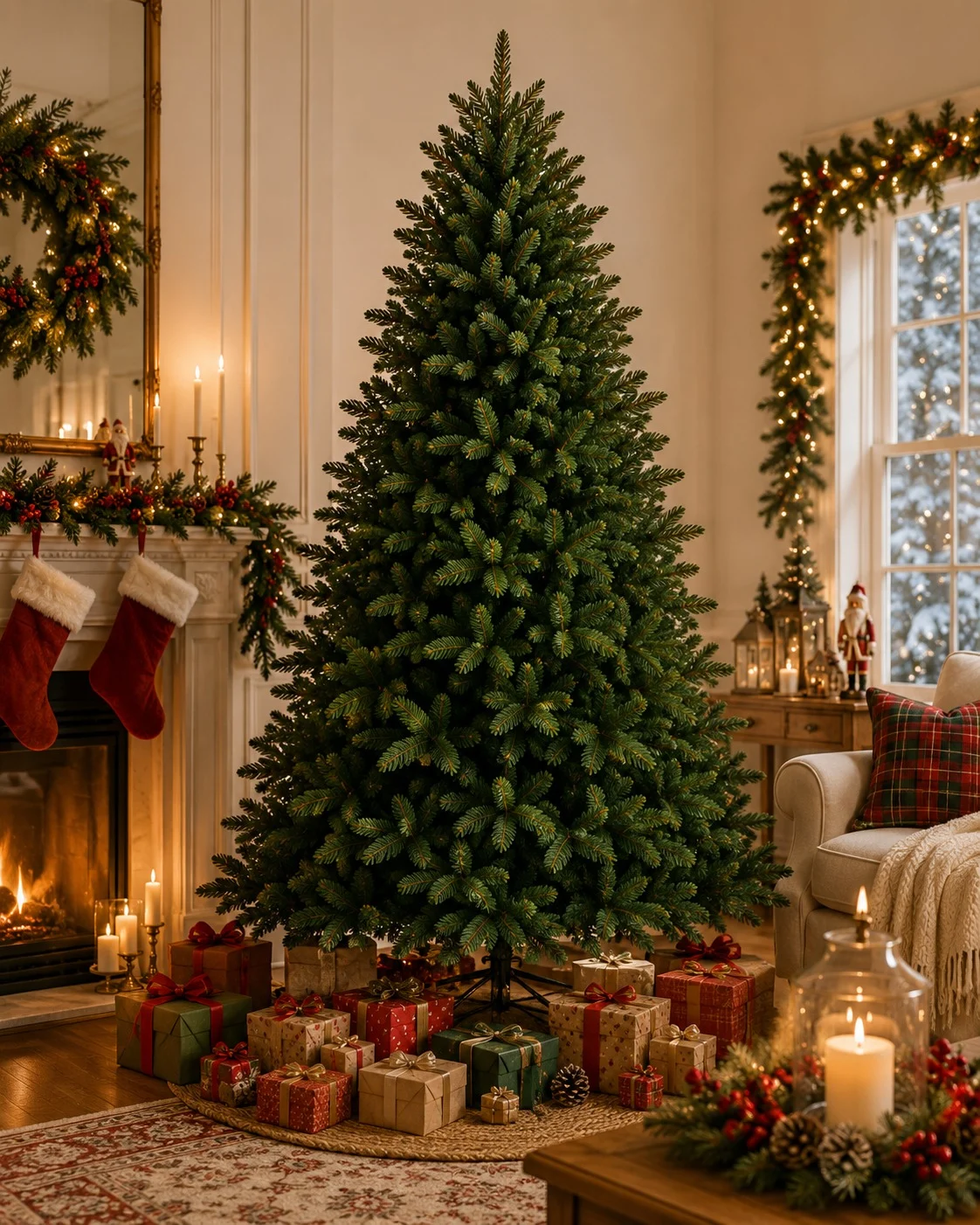 Arbol de Navidad Artificial Hoja Realista 150Cm Sds49 - Imagen 4