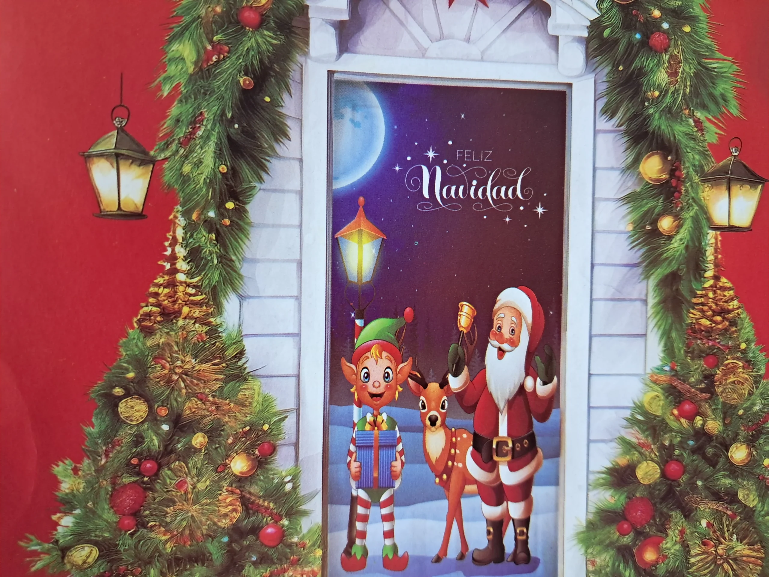 Forro de Puerta Navidad 200X85Cm - Angeles del Hogar Chile