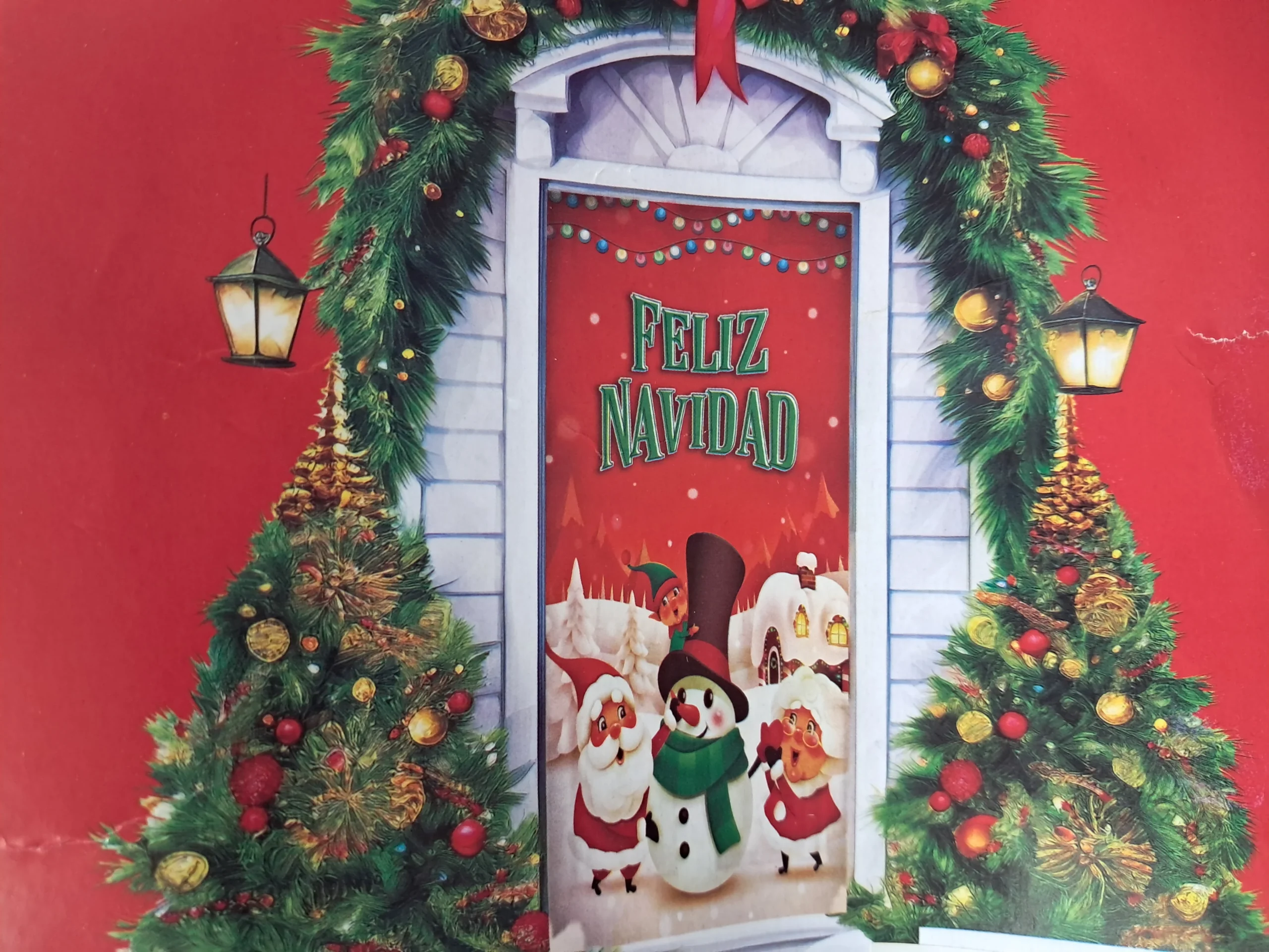 Forro de Puerta Navidad 200X85Cm - Angeles del Hogar Chile