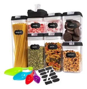 Pack 7 Envases Recipientes Herméticos Especieros Cocina