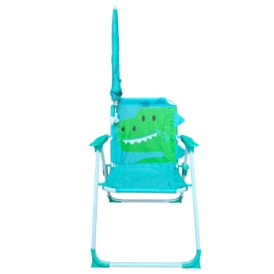 Silla Plegable con Quitasol Camping para Niños Verde Agua - imagen 2