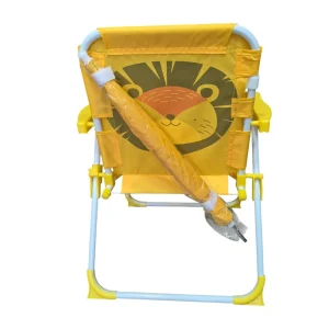 Silla Plegable con Quitasol Camping para Niños Amarillo - imagen 3