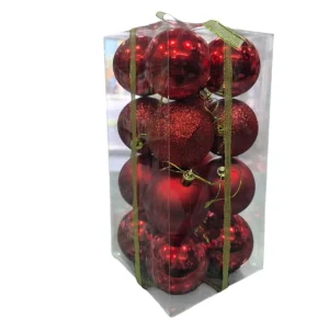 Esferas Navideñas Rojas 16 Unidades - imagen 2