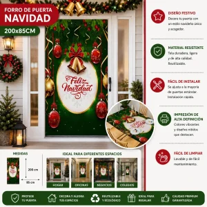 Forro de Puerta Navidad 200X85Cm FORRODEPUERTA5