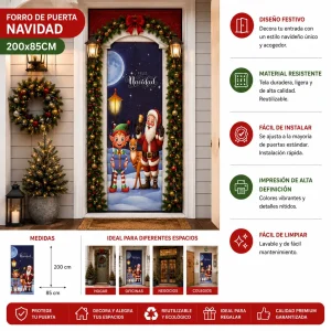 Forro de Puerta Navidad 200X85Cm FORRODEPUERTA3