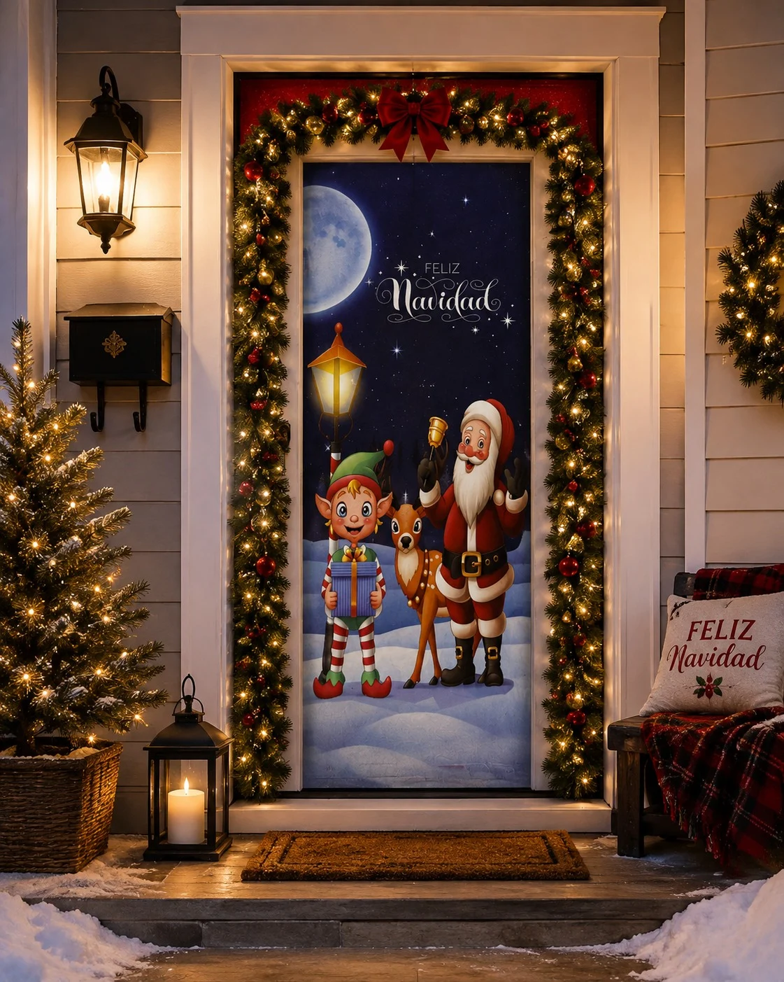 Forro de Puerta Navidad 200X85Cm FORRODEPUERTA3 - Imagen 2