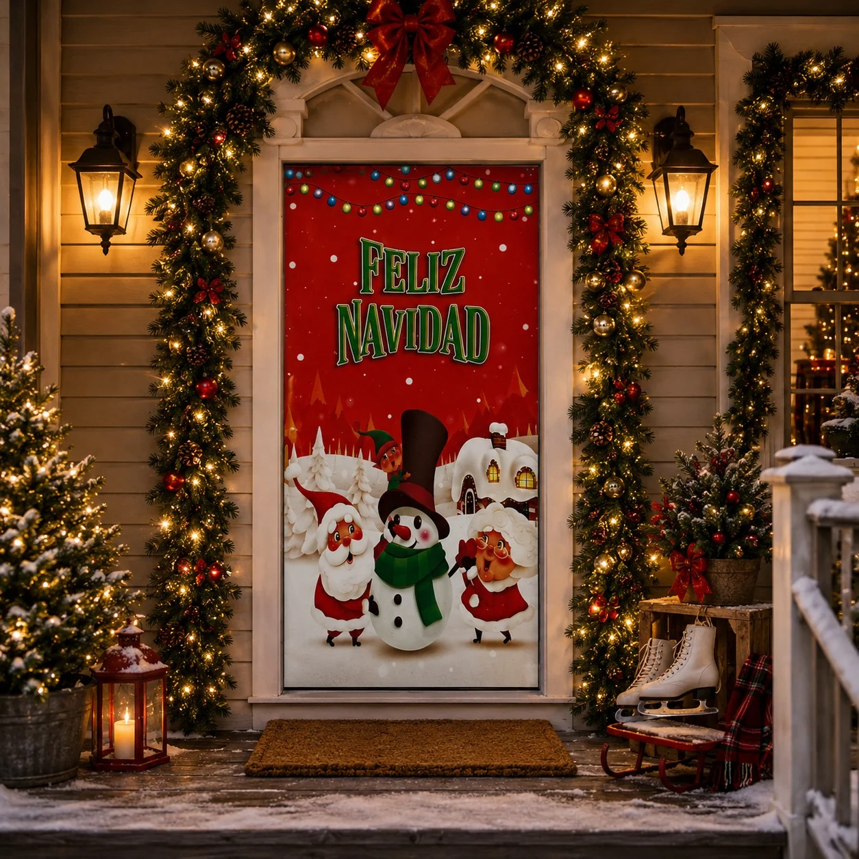 Forro de Puerta Navidad 200X85Cm FORRODEPUERTA8 - Imagen 2