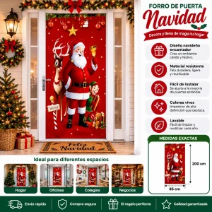 Forro de Puerta Navidad 200X85Cm FORRODEPUERTA6