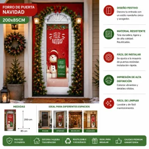 Forro de Puerta Navidad 200X85Cm FORRODEPUERTA2
