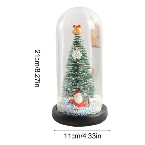 Mini Árbol de Navidad en Cúpula Decorativa - imagen 2