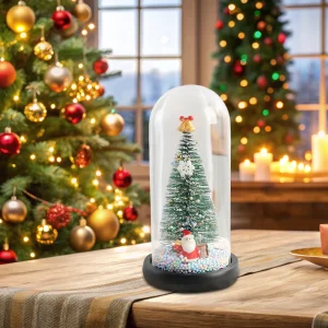 Mini Árbol de Navidad en Cúpula Decorativa - imagen 3