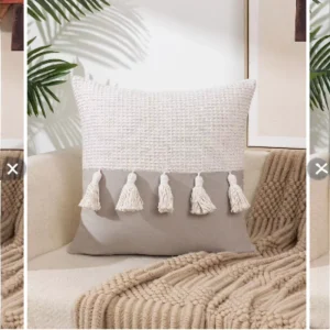 Pack de 2 Fundas de Cojín 45x45 cm Gris Diseño 3 - imagen 2