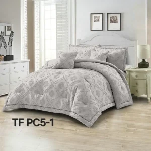 Cubrecama quilt verano semi acolchados diseño Gris Claro