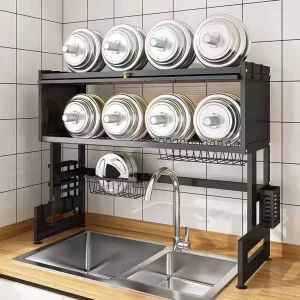 Organizador y Escurridor de Platos con 1 Gabinete