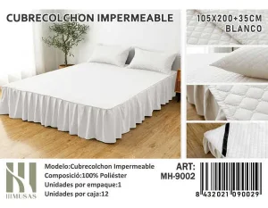 Cubrecolchón Impermeable con Faldón Plaza y Media Diseño 2 - imagen 3