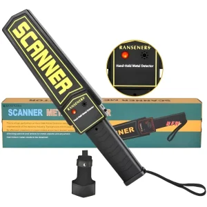 Scanner Seguridad Detector Metales Mano Paleta Luz Sonido
