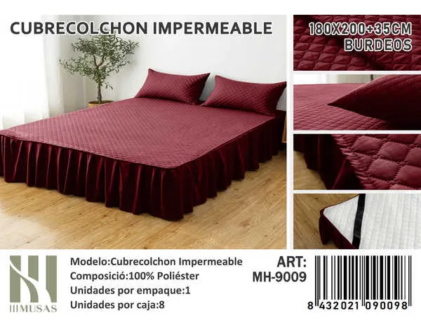 Cubrecolchon Impermeable Con Faldón King - Imagen 3