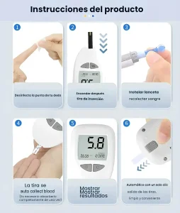 Monitor de Glucosa Blood Glucose Examinador de Glucosa - imagen 3