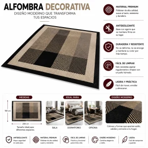 Alfombra Con Diseño 150x200cm Meipulis