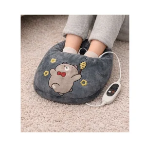 Calentador de Pies Eléctrico Plush Diseño Oso Antorcha