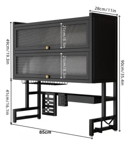 Escurridor Secador Loza Platos 3 Niveles Organizador 85 cm - imagen 2