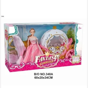 MUÑECA PRINCESA CON CARRUAJE